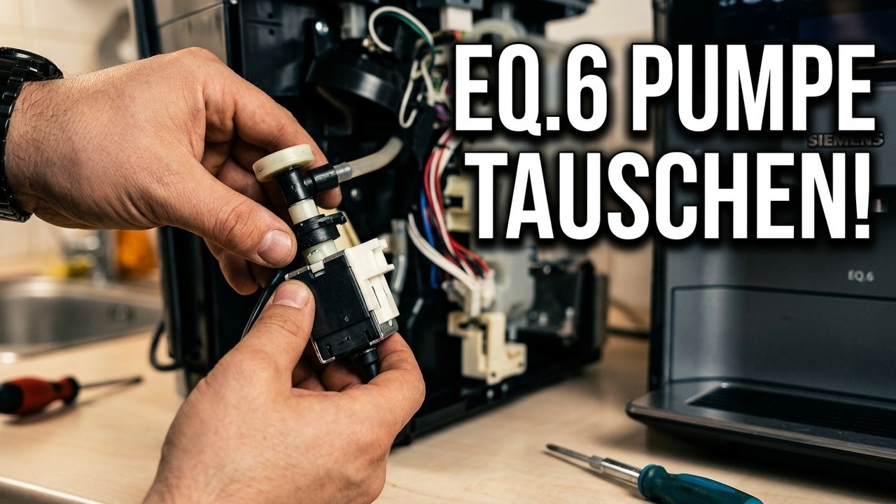 Siemens eq6 kein Kaffee nur Dampf und paar Tropfen Wasserpumpe defekt Fehlersuche + Reparatur Repair