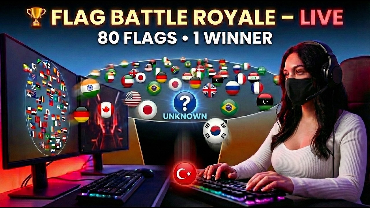 🔴 LIVE 80 Flags Type Your Flag in Chat = Shield