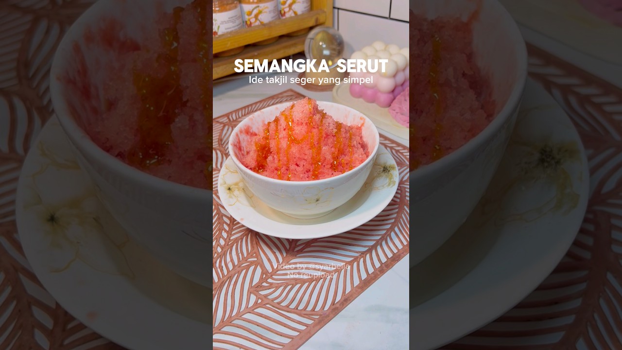 Semangka serut madu buat takjil puasa nanti 😍🥰 