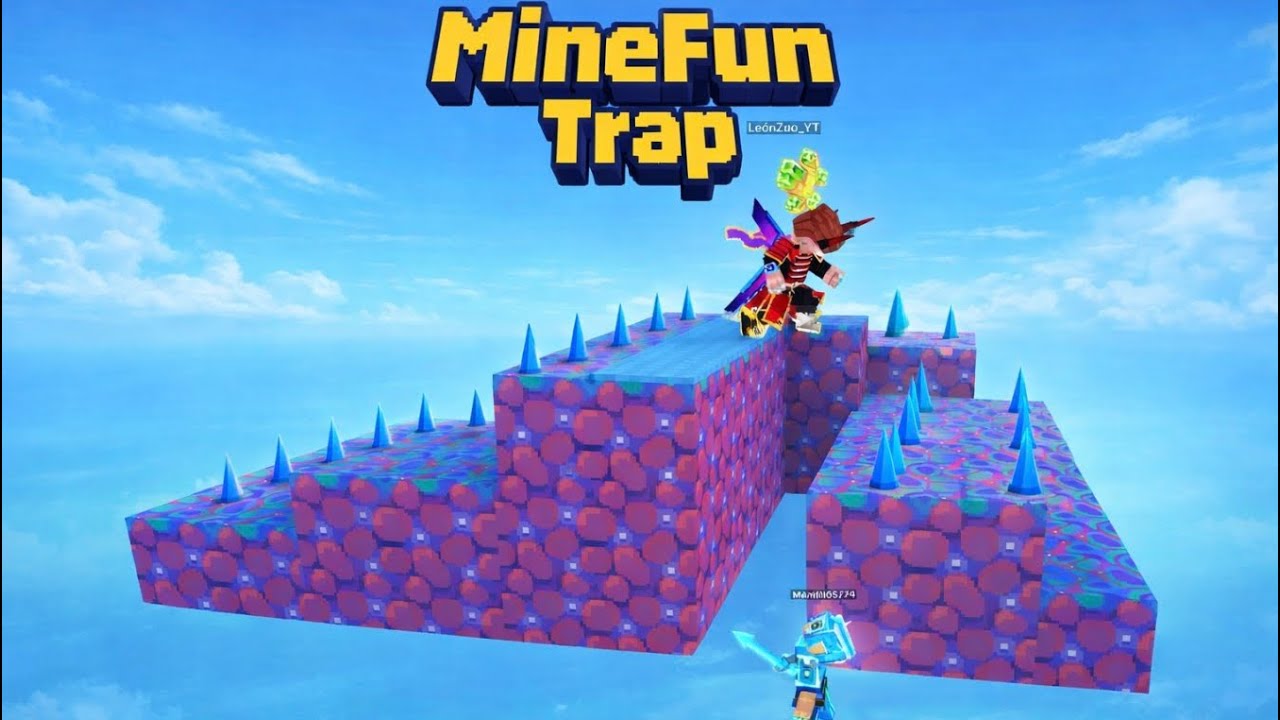 I BUILT A TRAP IN MINEFUN#minecraft #mincraftpvp #minefun #skywars #trap #pvp 