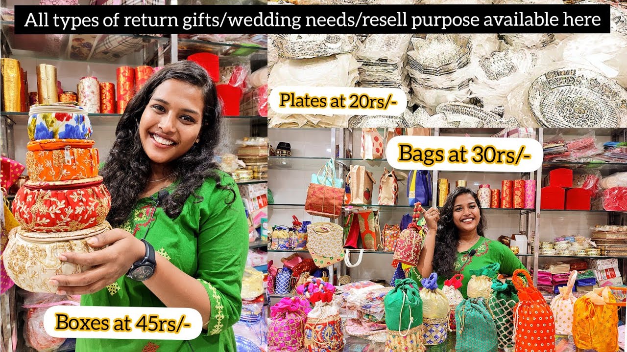 Return gifts shop at begum bazar| very low price| wholesale price| decoration | Rajendra & co