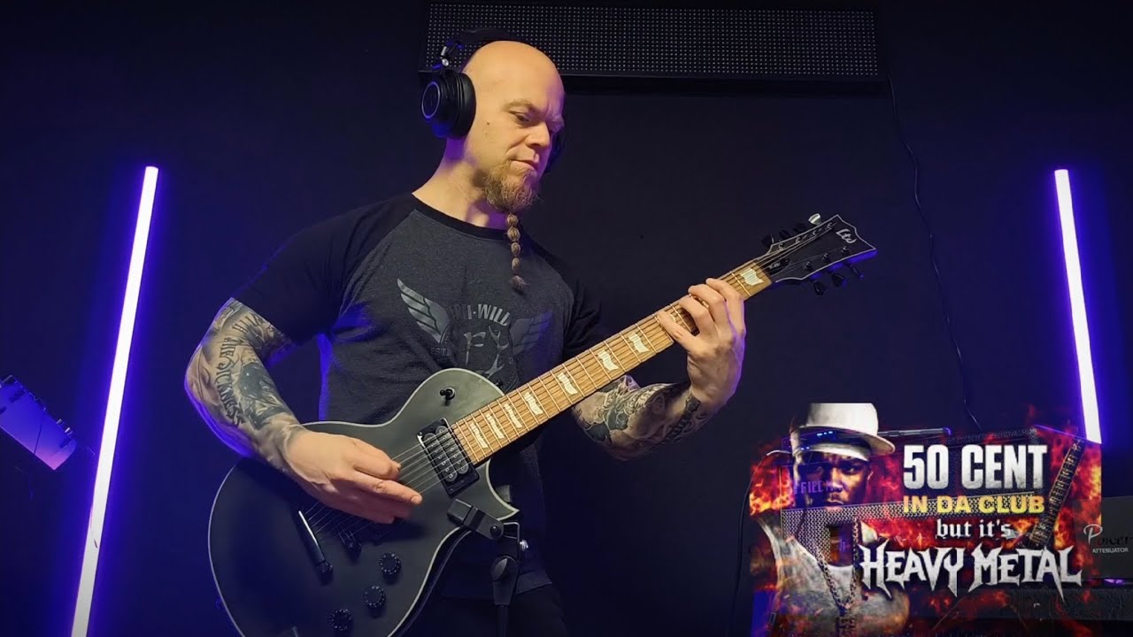 In The Club - 50 Cent - Heavy Metal Version - 7 Sting  Guitar Cover 