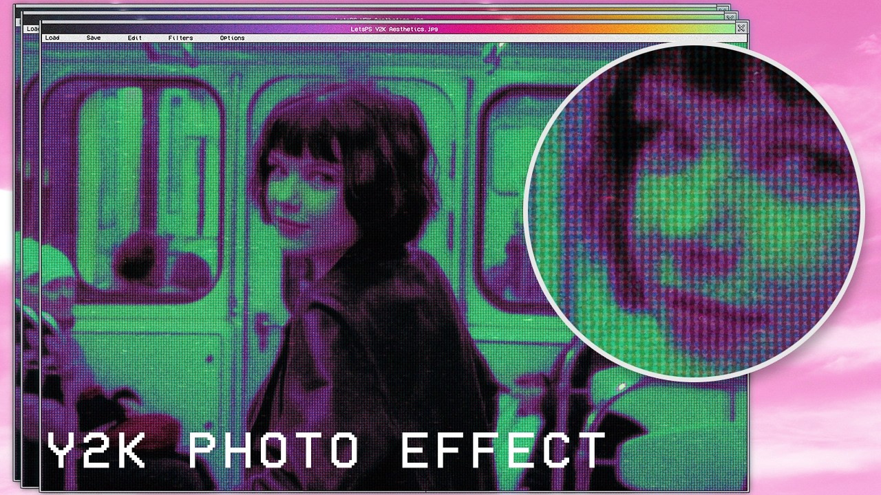 Y2K Aesthetic Photo Effect - Photoshop Tutorial