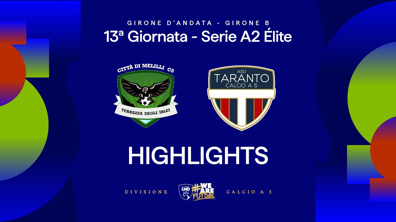 Citt&agrave; di Melilli-New Taranto 2-2 | Gol e highlights | 13&ordf; giornata | Serie A2 &Eacute;lite 25/26 - Girone B