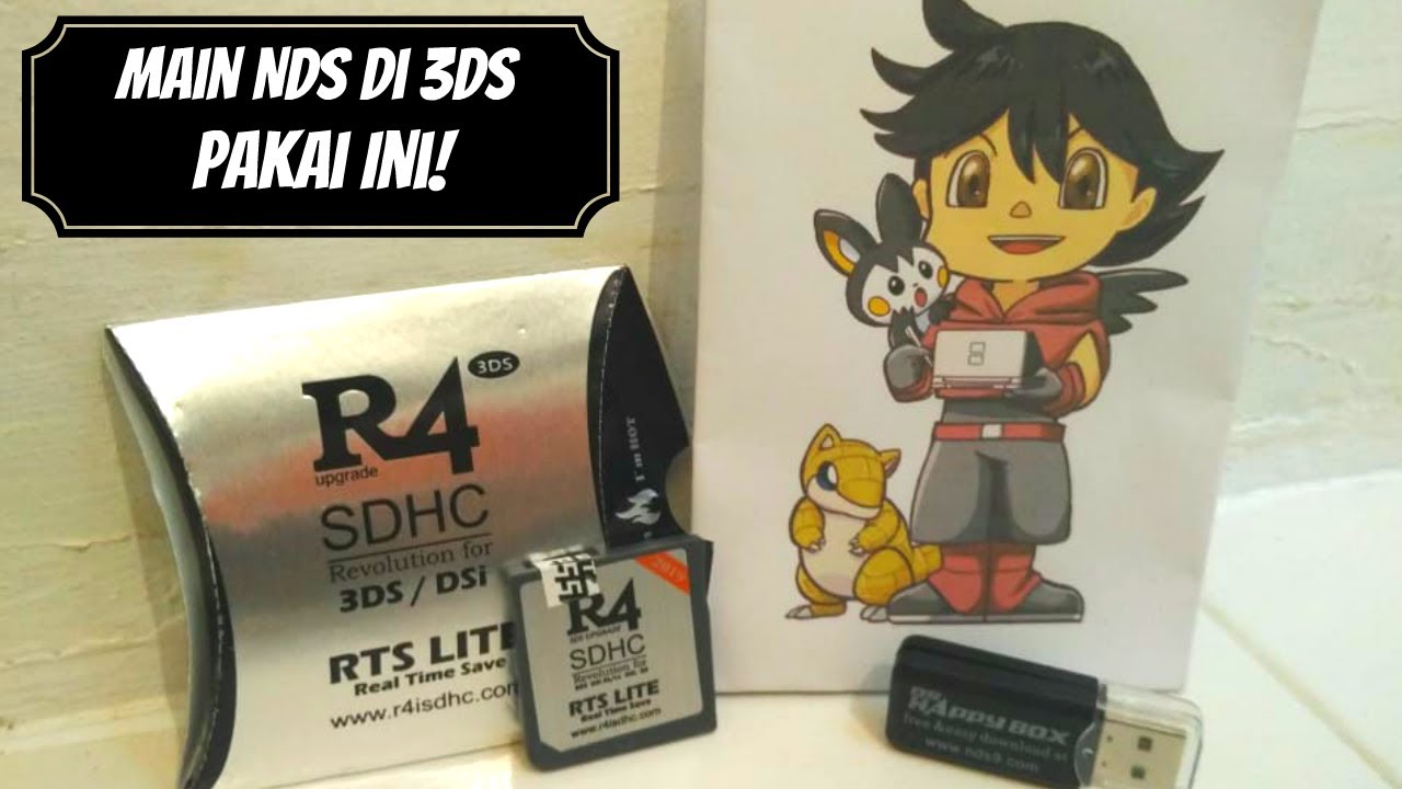 Unboxing Flashcart R4i SDHC Revolution RTS Lite: Main Banyak Game NDS di 3DS Pakai Ini!