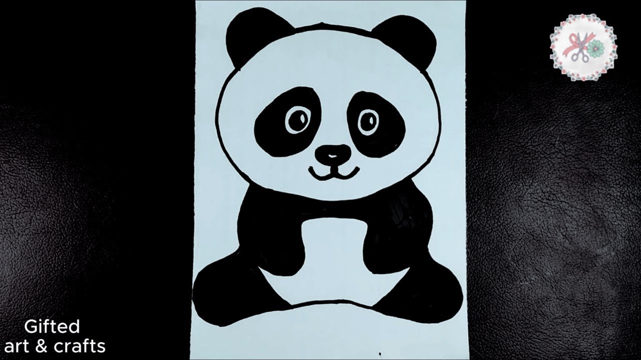 How to Draw a Panda Easily  Cute Panda Drawing for Beginners