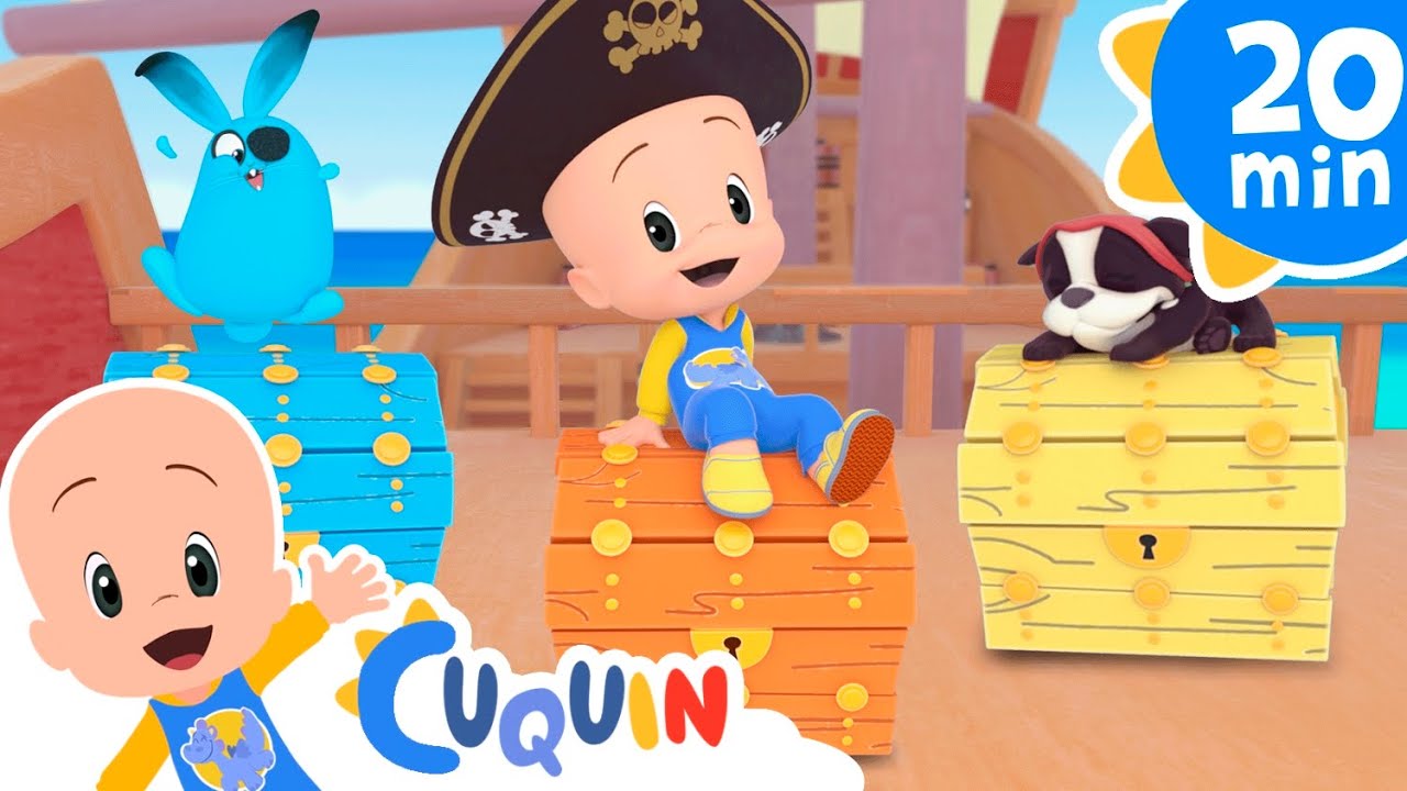 Cuquín el pirata y los cofres del tesoro | Cleo y Cuquín: canciones y vídeos educativos