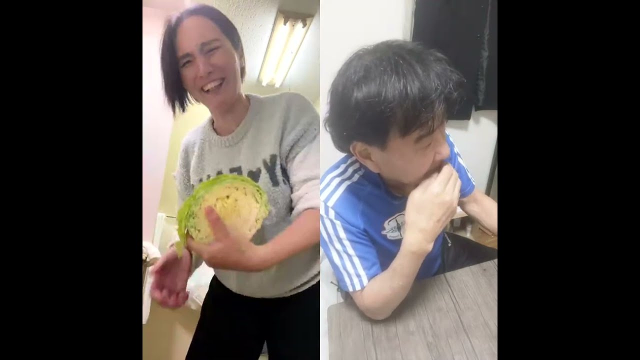 旦那と家でコラボ