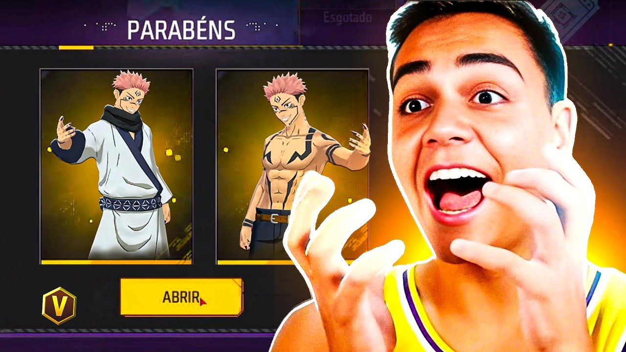 FREITAS GASTANDO DIAMANTES ATÉ PEGAR O CONJUNTO RYOMEN SUKUNA NO - FREE FIRE 