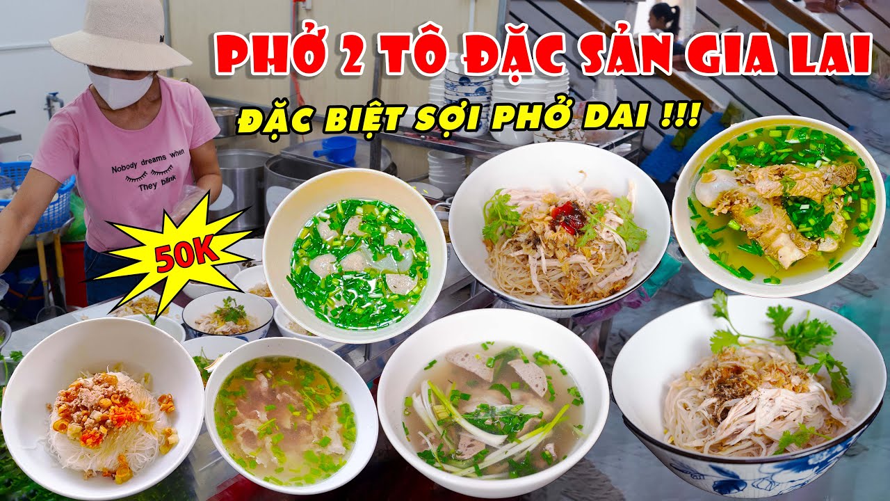 Ăn Đặc Sản Phở Kh&ocirc; Gia Lai ở S&agrave;i G&ograve;n Đặc Biệt Sợi Phở Dai Trộn Nước Sốt Tương Đậu L&ecirc;n Men Độc Đ&aacute;o