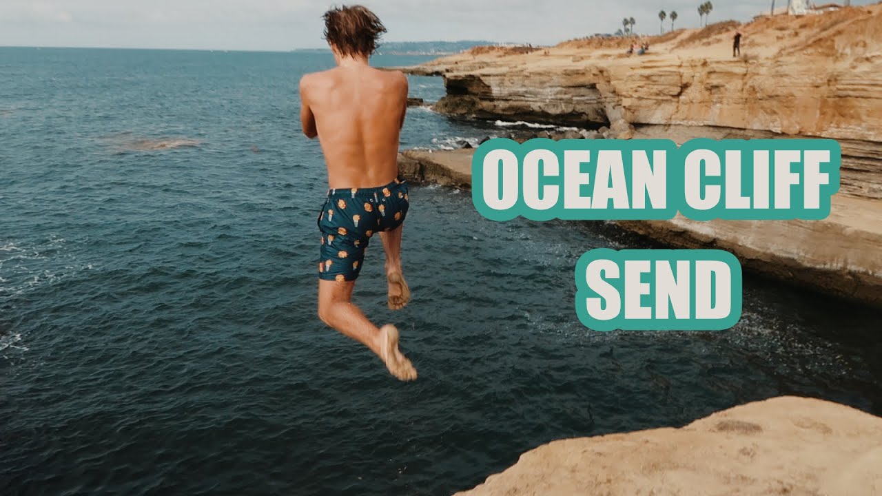 Ocean Beach Vlog ( HIGHLY ILLEGAL JUMP)