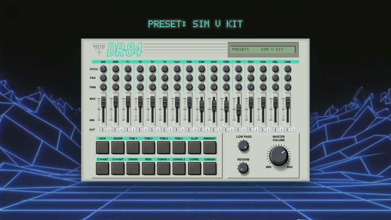 DR-84 - Free retro drums VSTi - Presets