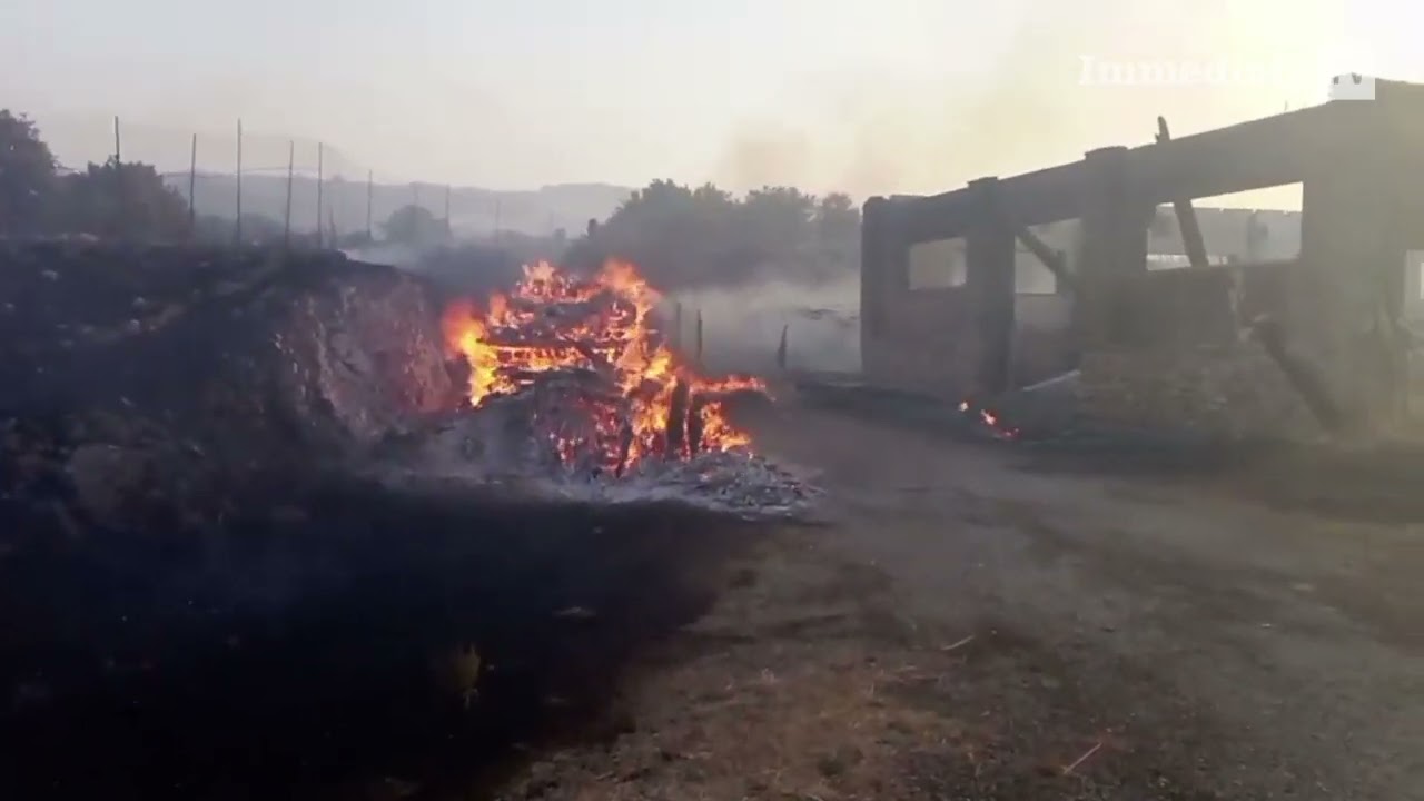 GARGANO/ INCENDIO DISTRUGGE AZIENDA 