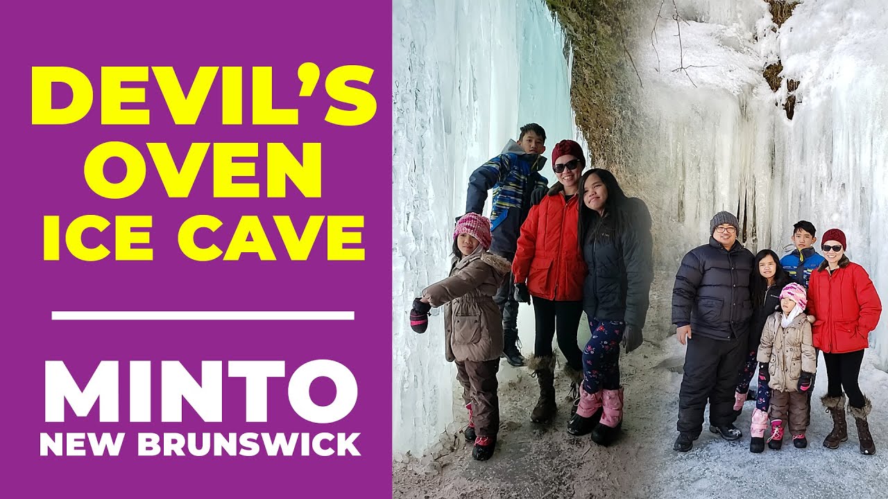Devil's Oven Ice Cave in Minto, New Brunswick