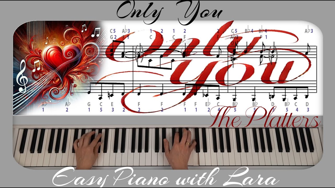 Only You - The Platters  Туториал для фортепиано