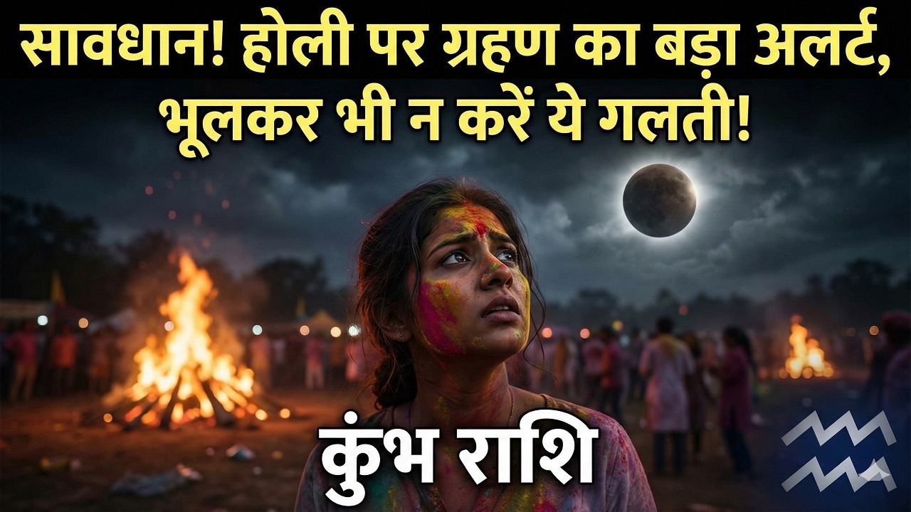 Kumbh Rashi: सावधान! कुंभ राशि वालों के लिए होली पर ग्रहण का बड़ा अलर्ट, भूलकर भी न करें ये गलती!