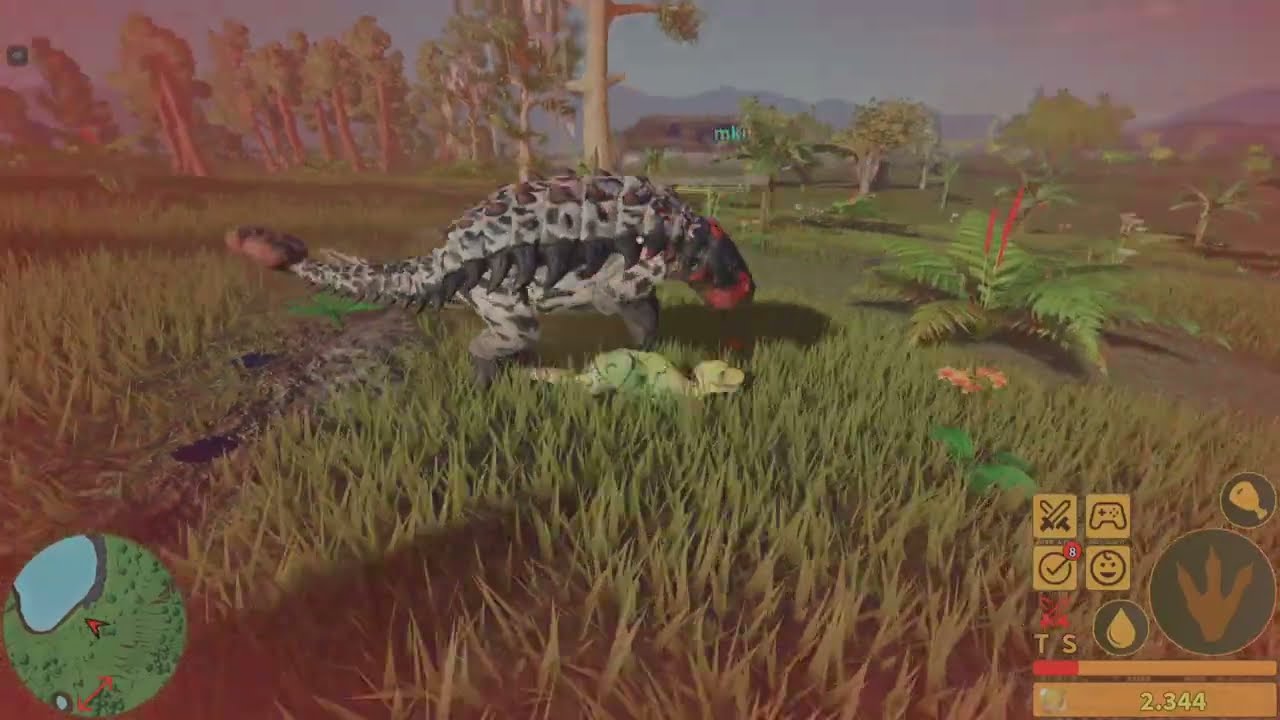 حياة تريكس من صغر ل نمو كامل الجزء الاول ماب dinosaur life roblox