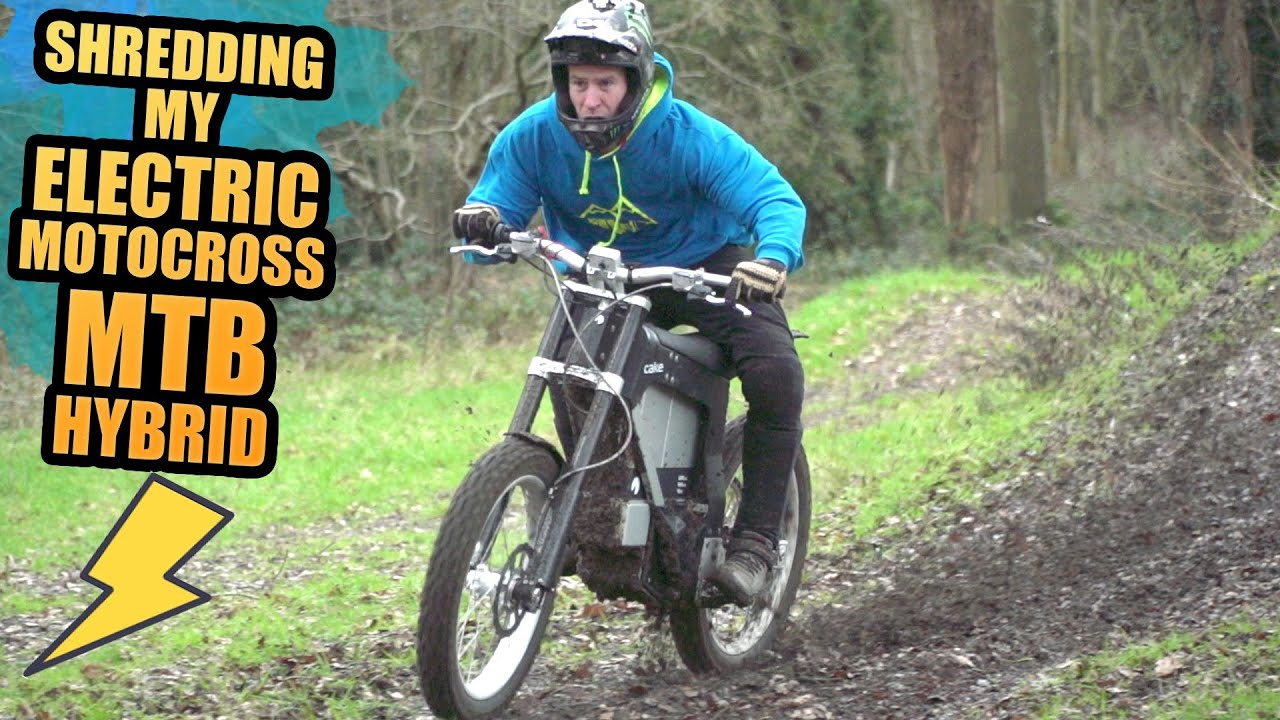 FULL SPEED SHREDDING ON MY ELECTRIC MOTOCROSS MTB HYBRID!