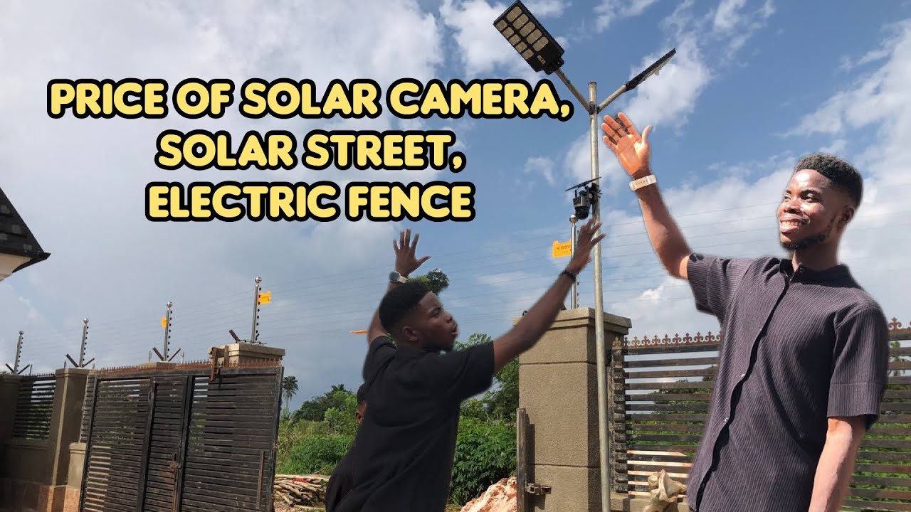 Price Of Solar Street Lights, Solar CCTV Cameras, Electric Fence Wires Alarm System In Edo State.