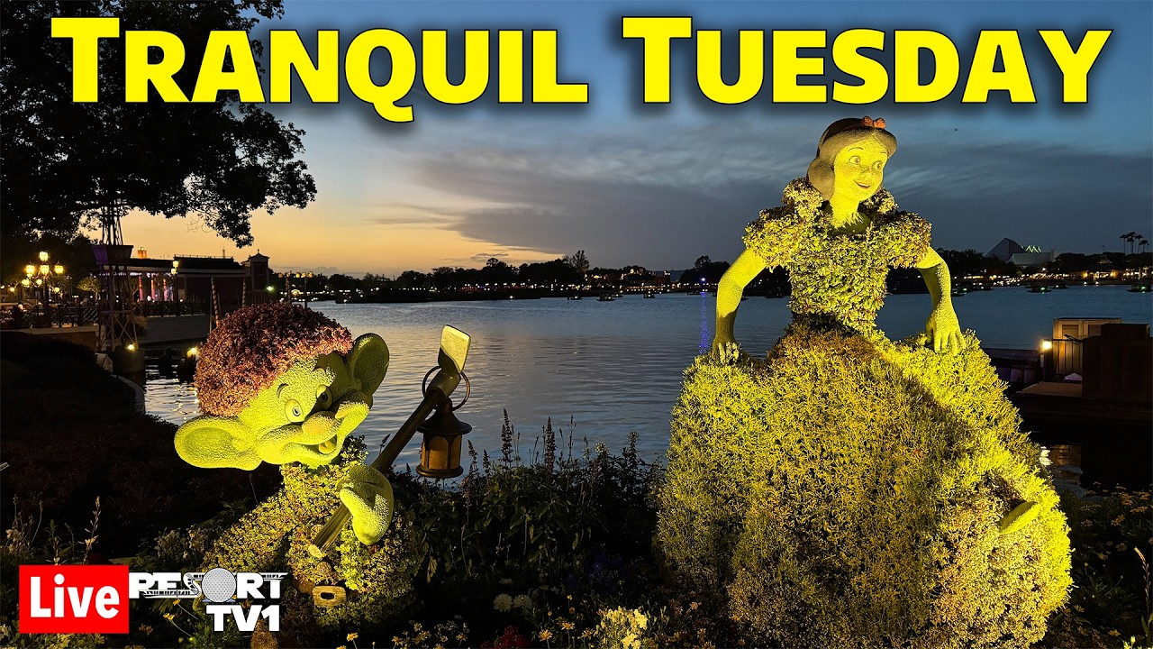 🔴Live: Tranquil Tuesday at Epcot - A Relaxing Evening - 4-14-26 - Walt Disney World Live Stream