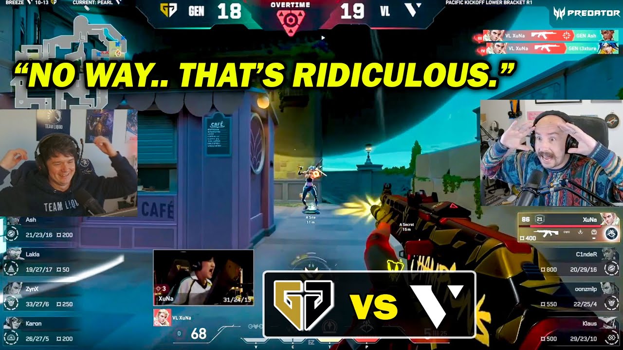 Sliggy & Sideshow React to CRAZY Moments from GEN.G vs VARREL (Elimination Match)