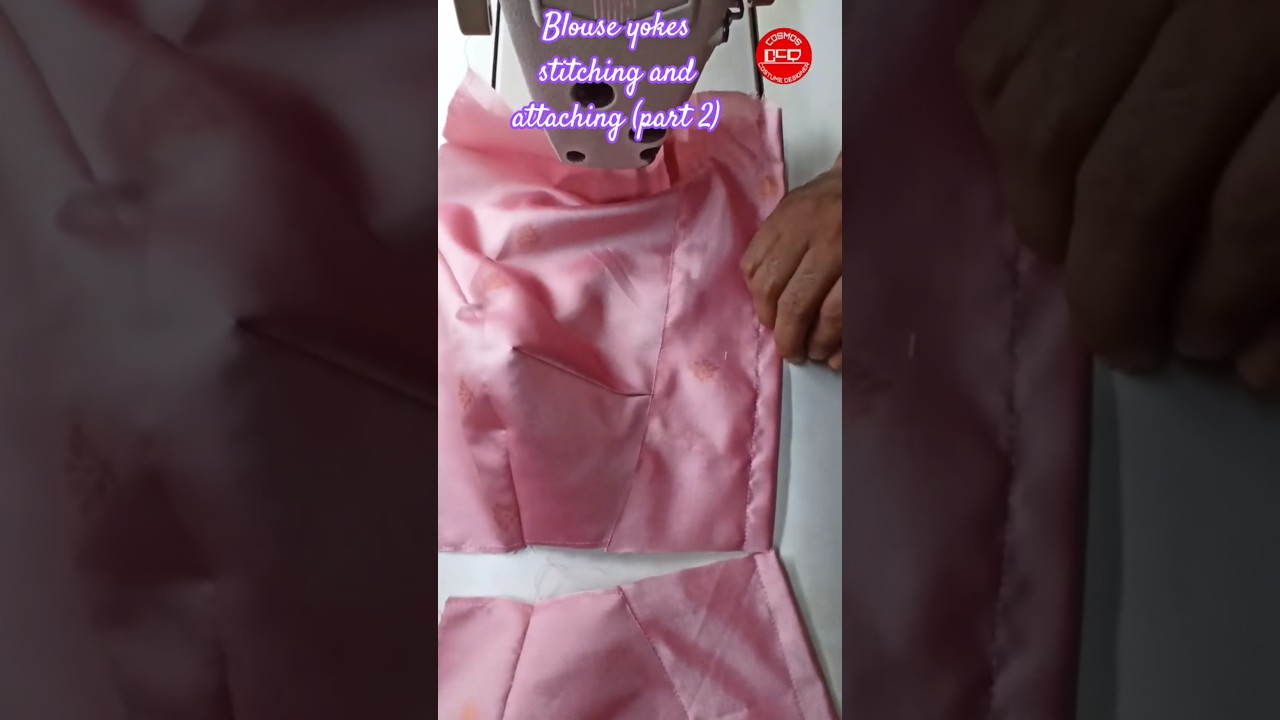 blouse yokes stitching and attaching 