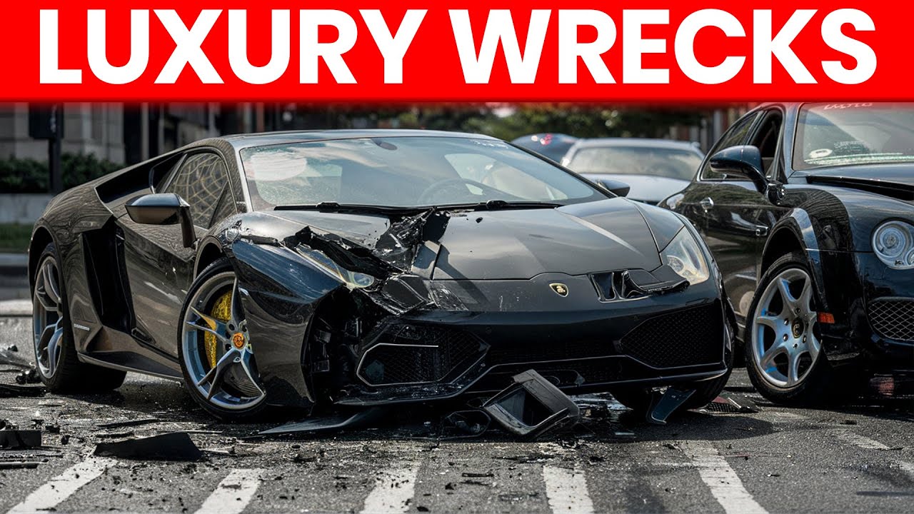 Luxury Car Crashes &ndash; Supercars Destroyed in Seconds! CRINGE!