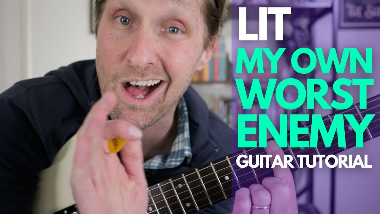 My Own Worst Enemy by Lit Guitar Tutorial - Guitar Lessons with Stuart!