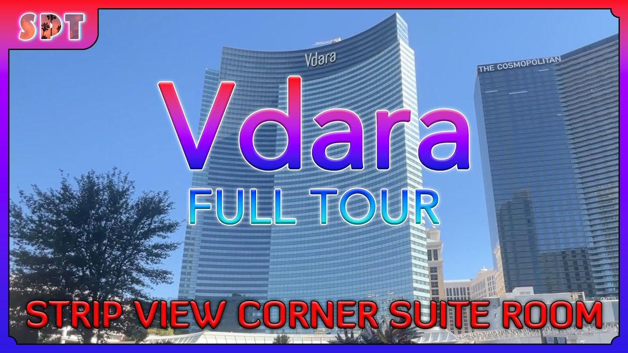 Vdara Hotel and Spa Las Vegas | Full Tour including Pool and Fitness Center | City Corner Suite Room
