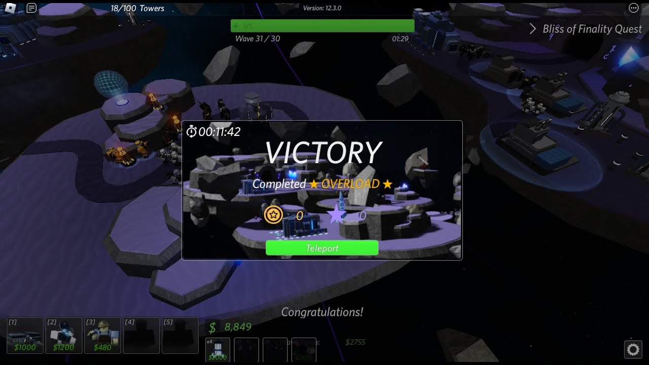 Tower Blitz | Overload Challenge (Bliss of Finality Quest) *Updated*