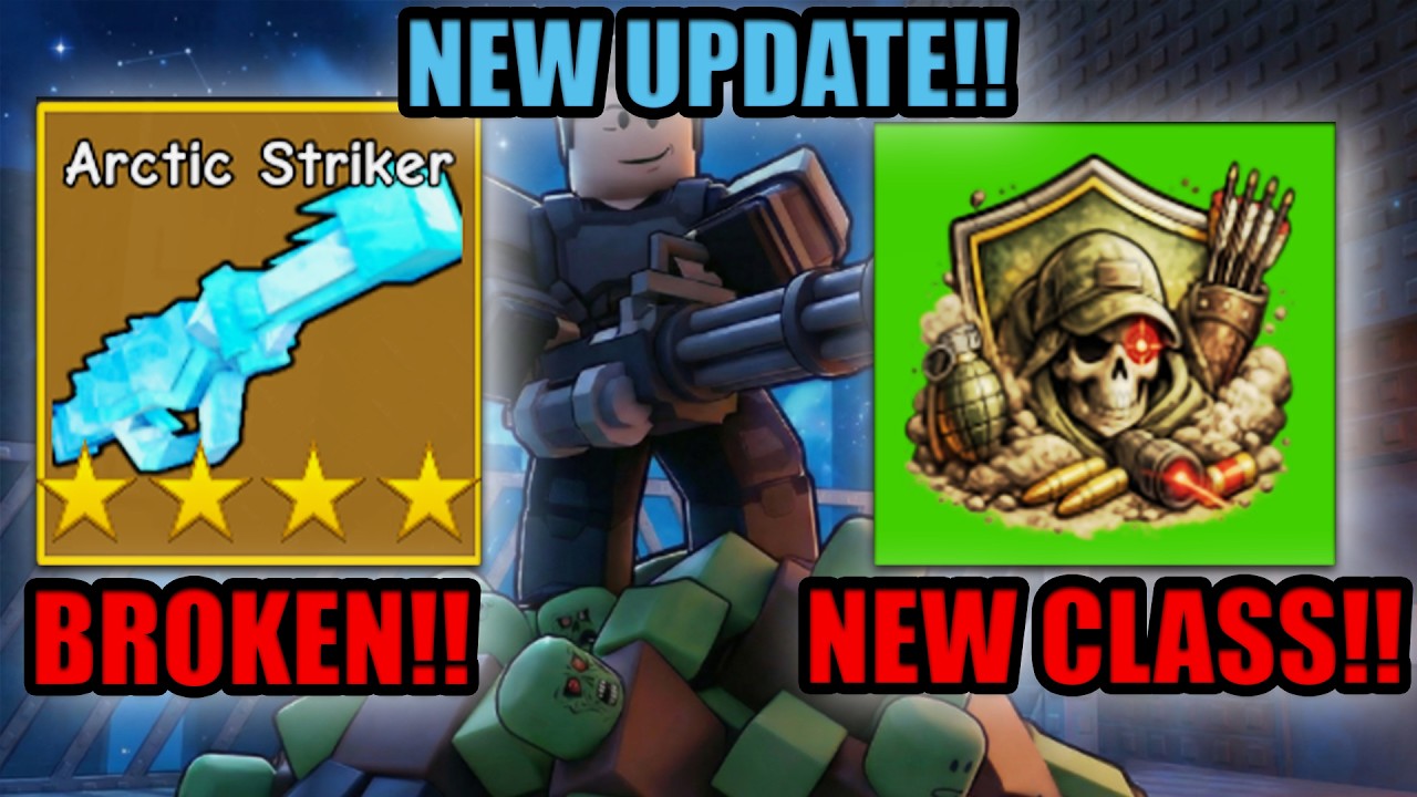 NEW UPDATE NEW GUN NEW CLASS!!! (SURVIVE ZOMBIE ARENA!!)