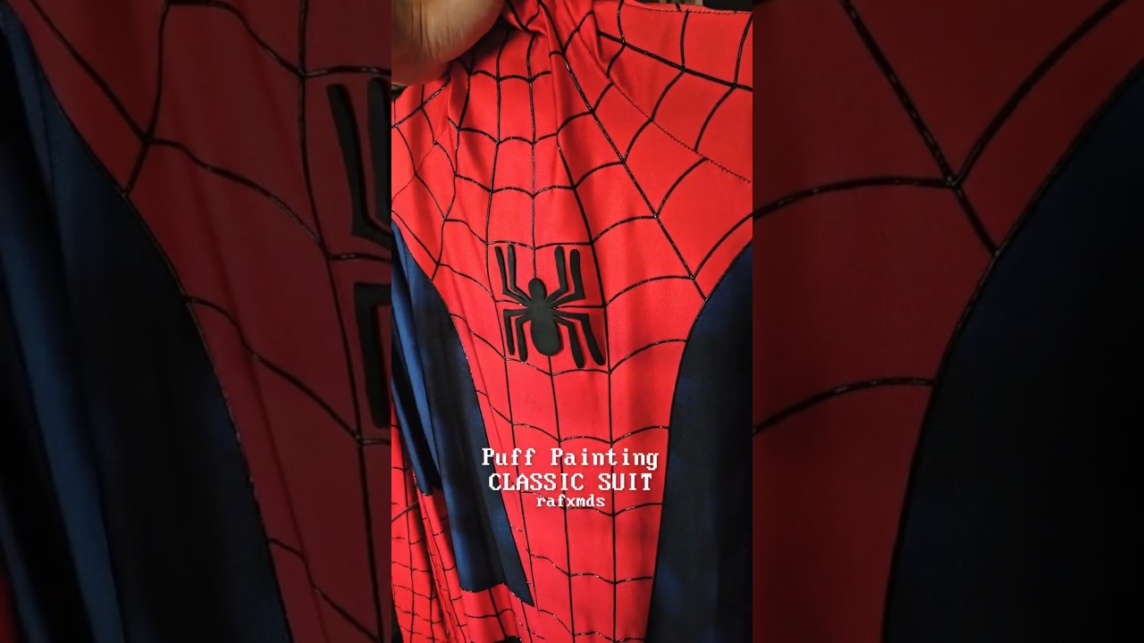 Painting my NEW CLASSIC SUIT! #spidermantas #diycosplay