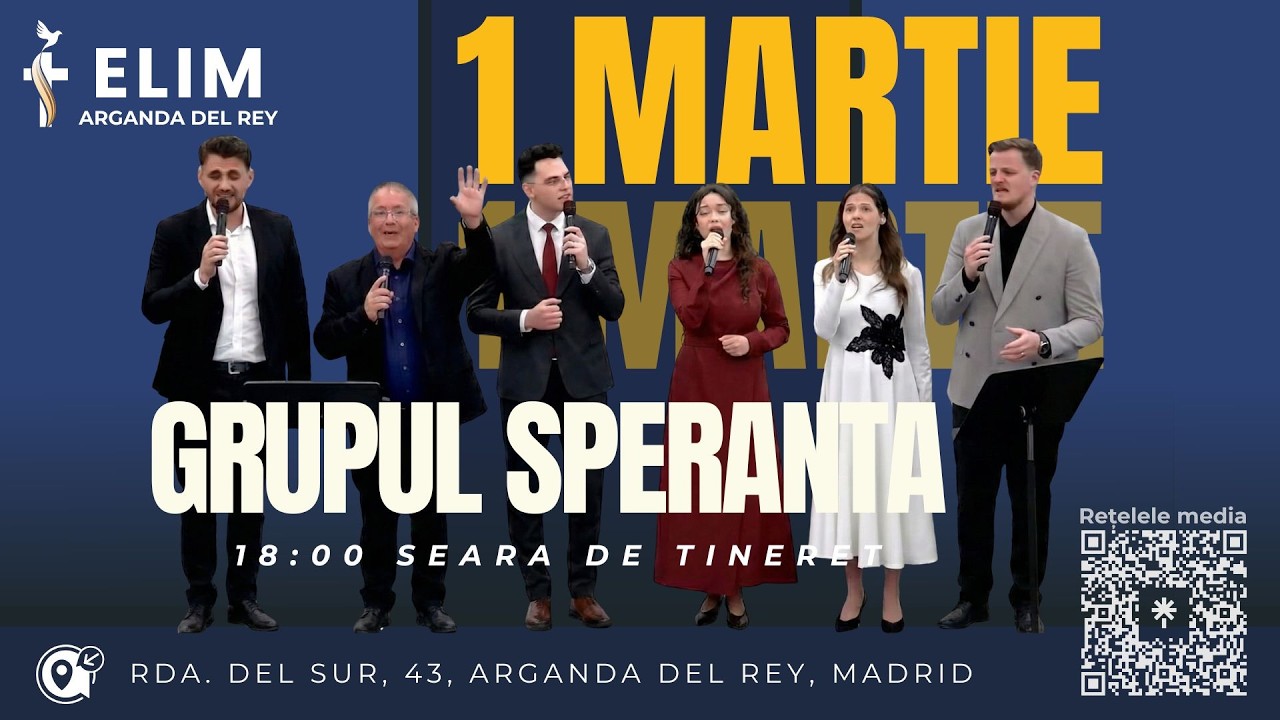 Seară de tineret (Grupul Speranta) - Duminică 1 Martie 2026