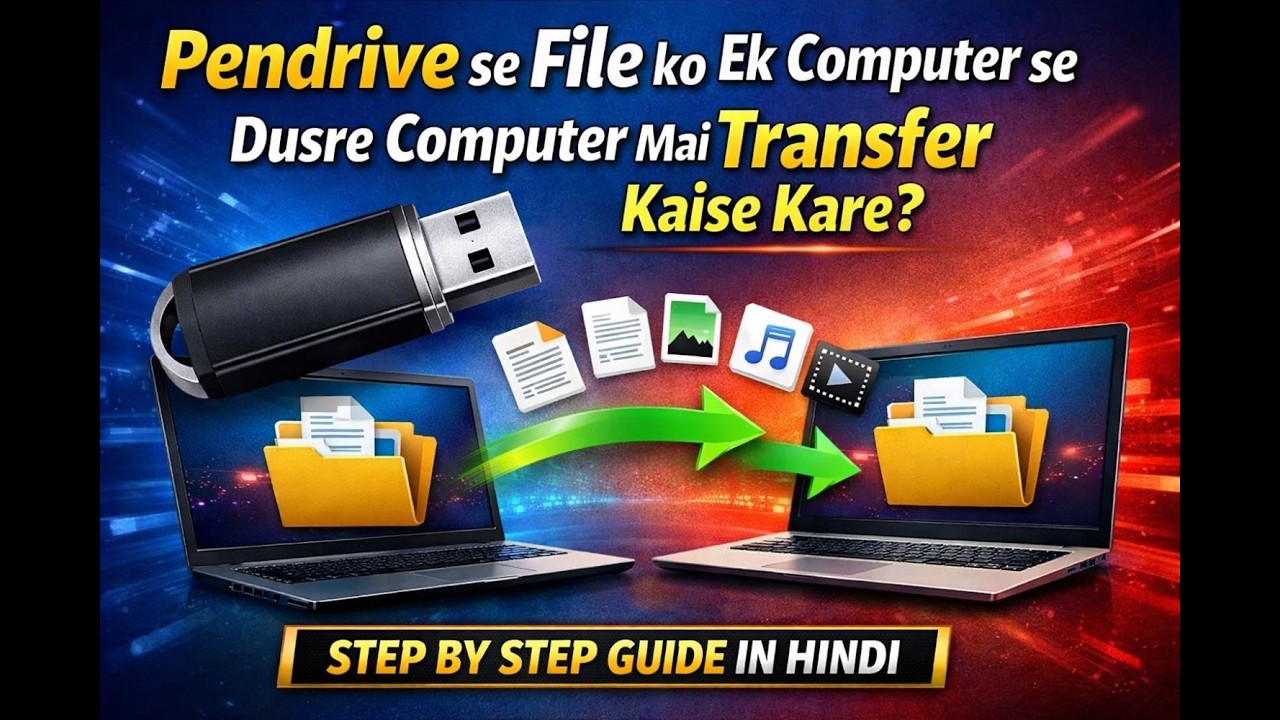 Computer se pendrive me data kaise transfer kare | Pendrive se computer me data transfer kaise kare