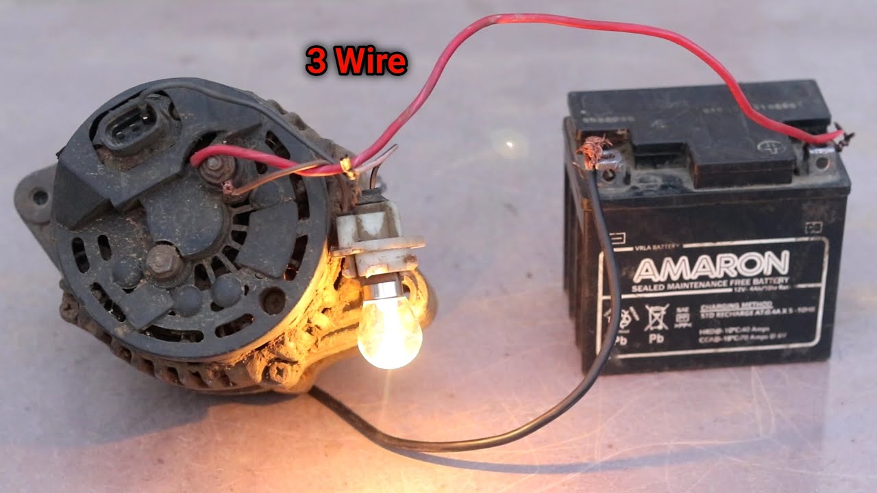 How to find ignition wire in 3 pin Alternator | How to connection car alternator