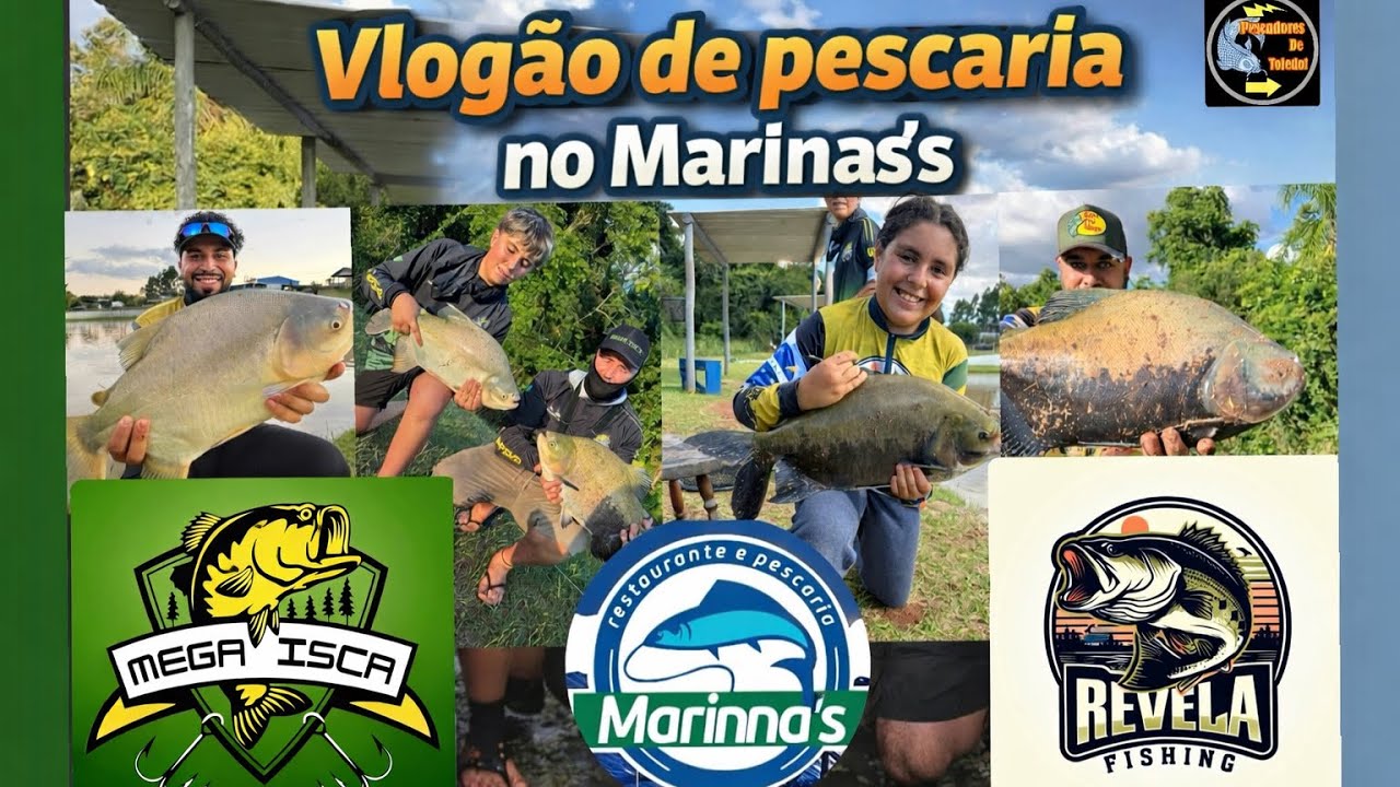 Pesqueiro marinas .Vlogão de pescaria da equipe RevelAfishing e mega isca . Quase 2h de muita ação🎣🎣