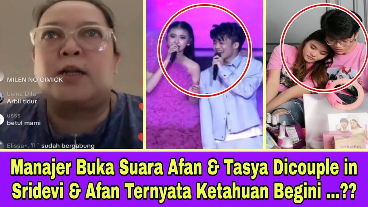 Manajer Buka Suara Afan & Tasya Dicouple in Sridevi & Afan Ternyata Ketahuan Begini....??
