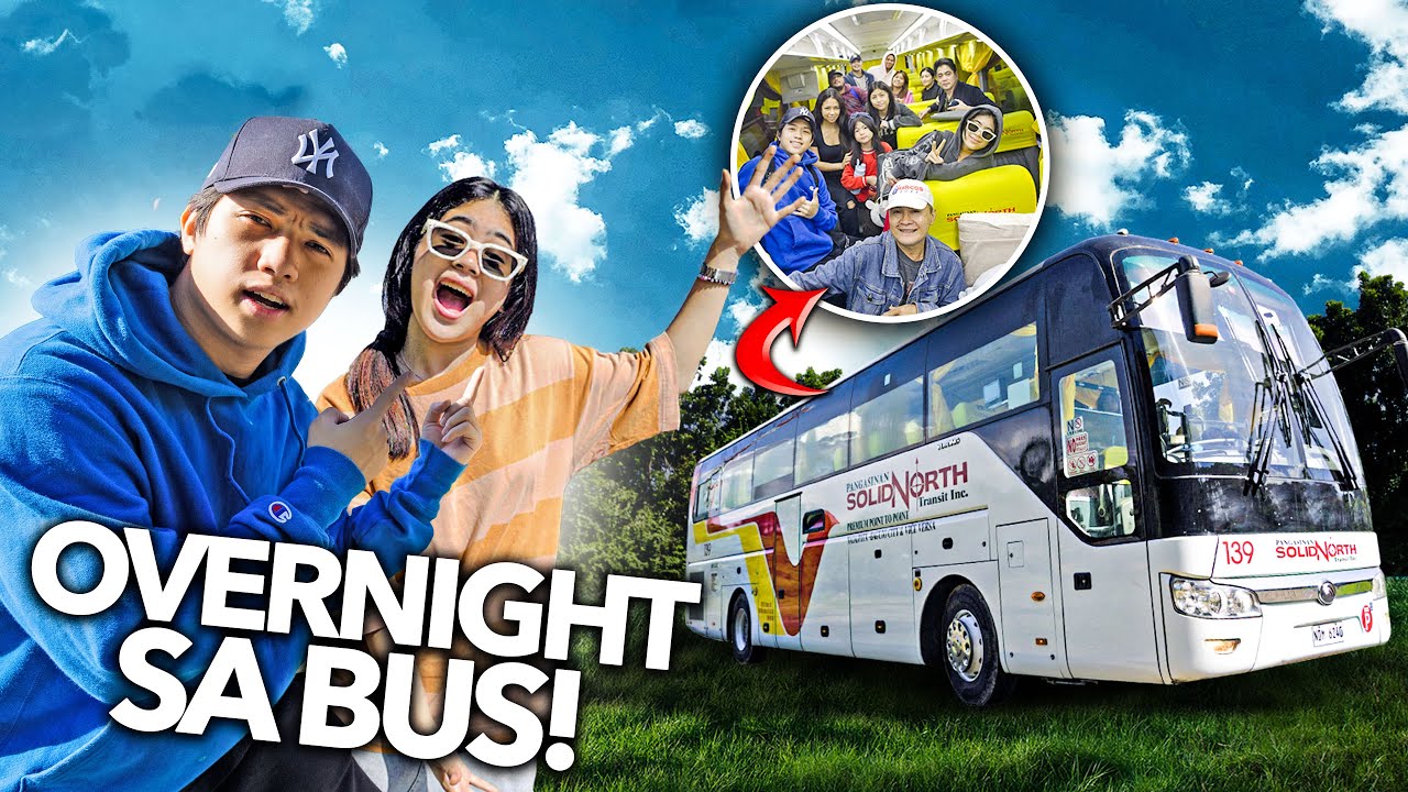 Living In A BUS For 24 Hours (Field Trip?!) | Ranz and Niana
