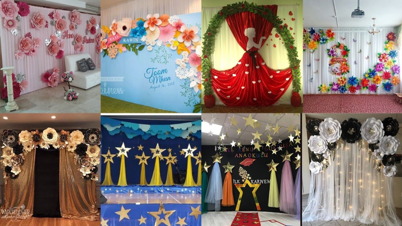 Annual Function stage decoration ideas | Stage decoration ideas | Annual Result day ideas