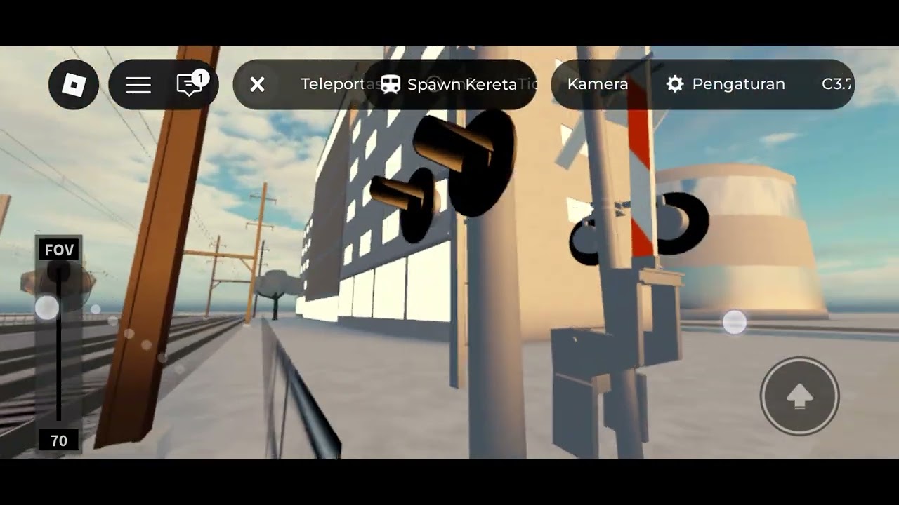 Perlintasan kereta api kota Jakarta Roblox 