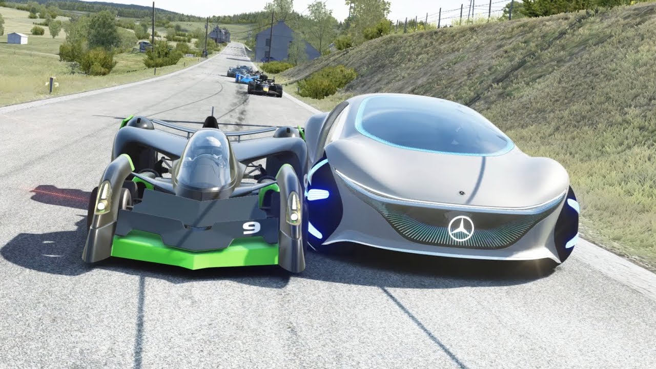 Asurada AKF-0/G Madman vs Concepr Hypercars vs Superbike vs F1 Racing Cars at Old SPA