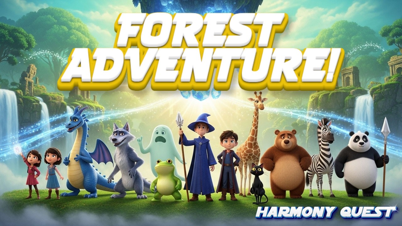 The Quest for the Crystal of Harmony: MagicTrail Adventures 🌟 Episode 1–4 | Kids 3D Magic Animation