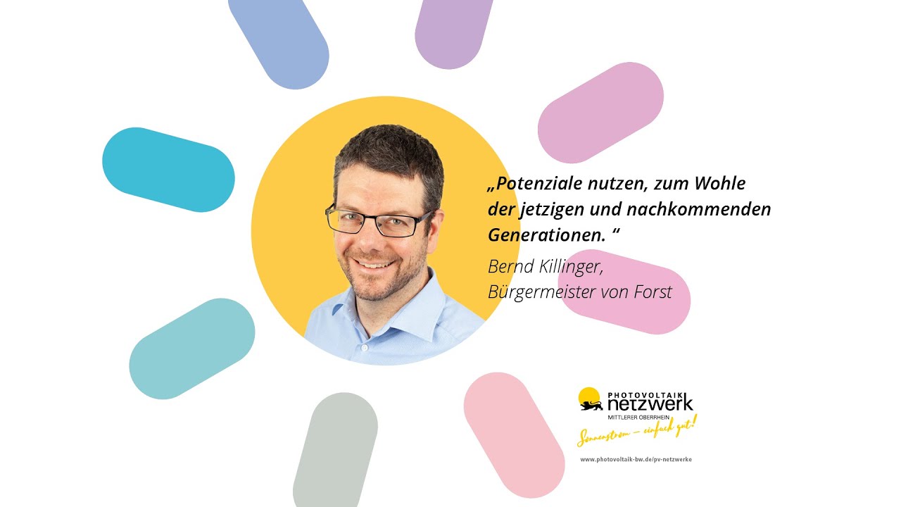 Photovoltaik Botschafter - Bürgermeister Killinger