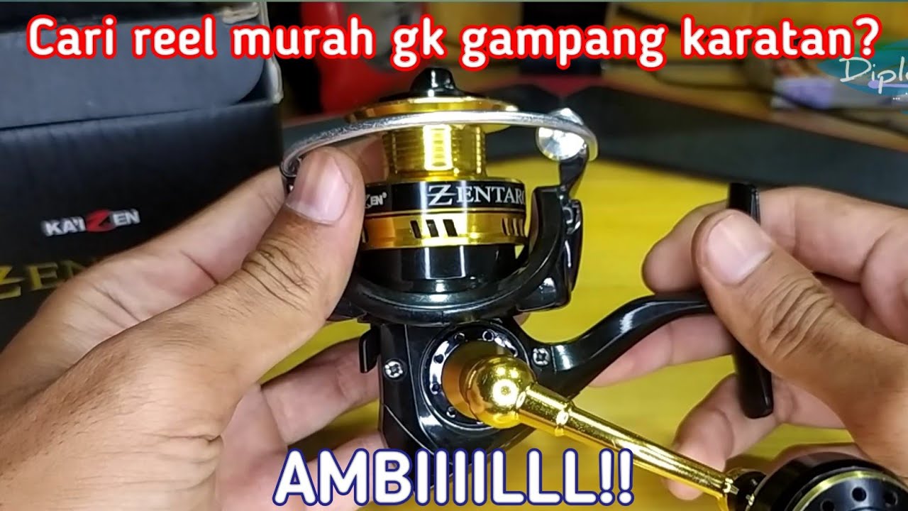 Review pemakaian reel Kaizen Zentaro 1000 || Murah, Banyak Plus-nya!