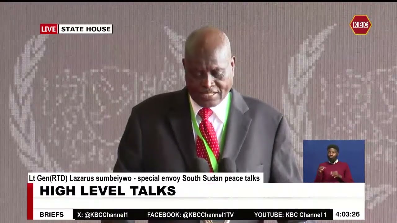 General Lazarus Sumbeiywo -Special envoy South Sudan peace talks