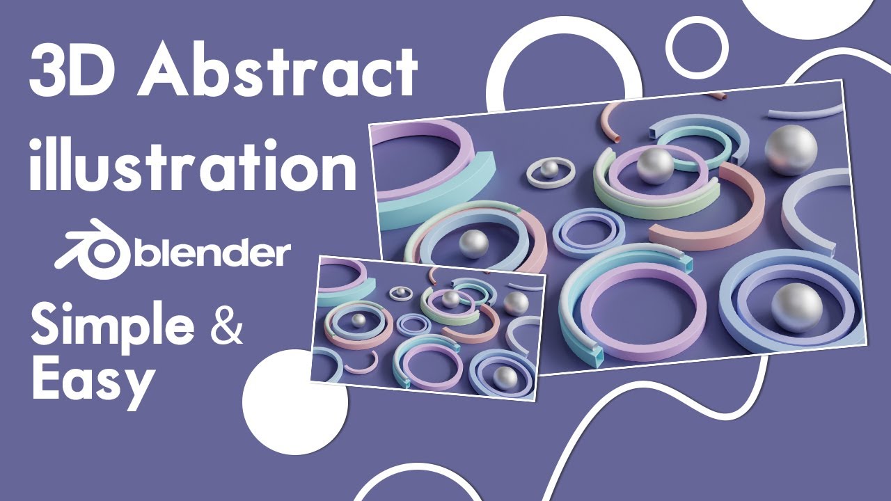 3D Abstract illustration II Blender