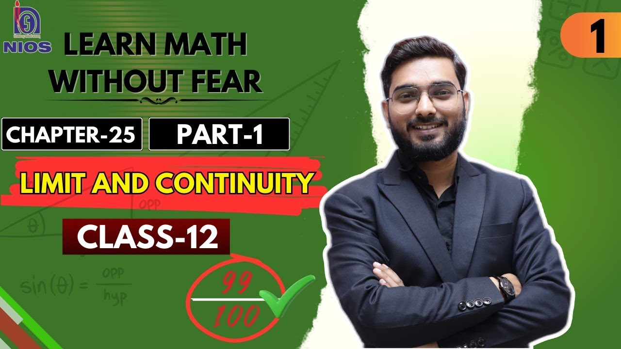 Limit & Continuity (PART-1) CHAPTER-25 #NIOSCLASS12MATH