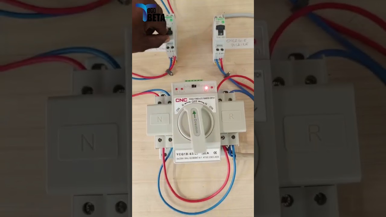 Inverseur de source automatique et manuel #ats #togo #shorts #energiesolaire #energie #inverseur