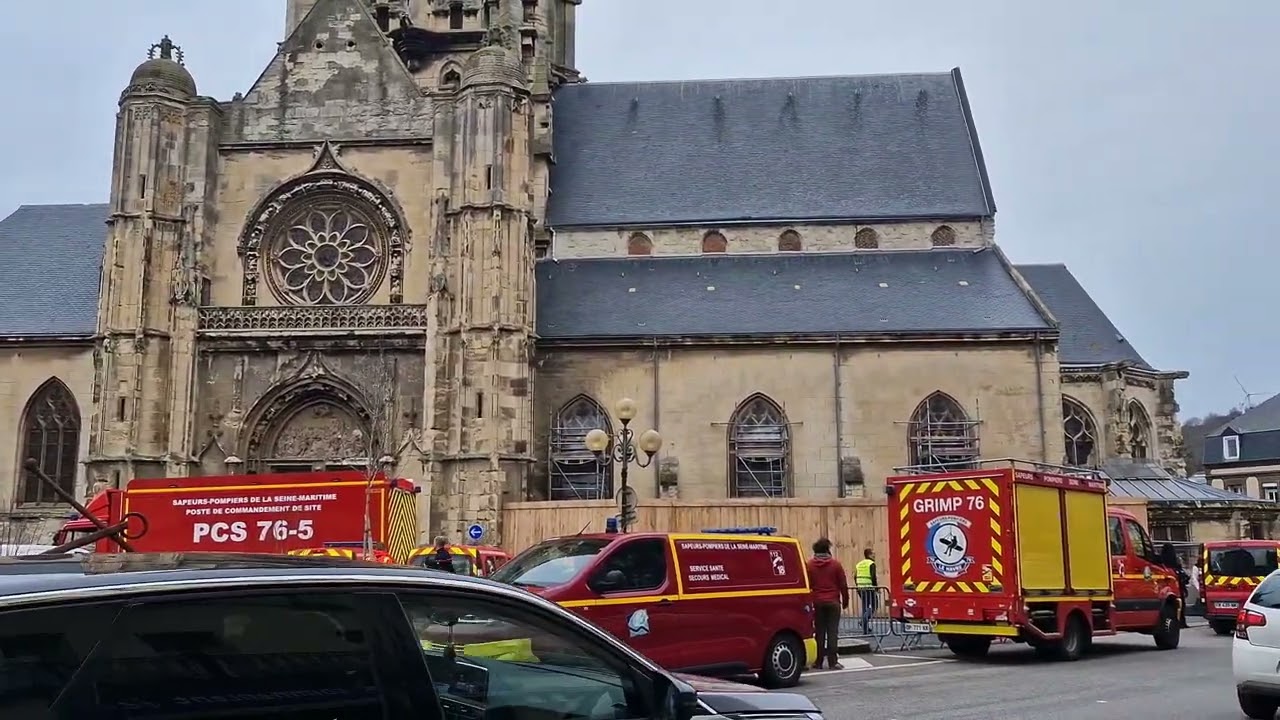 Fecamp. Un important dispositif de sapeurs-pompiers mobilisé en centre-ville
