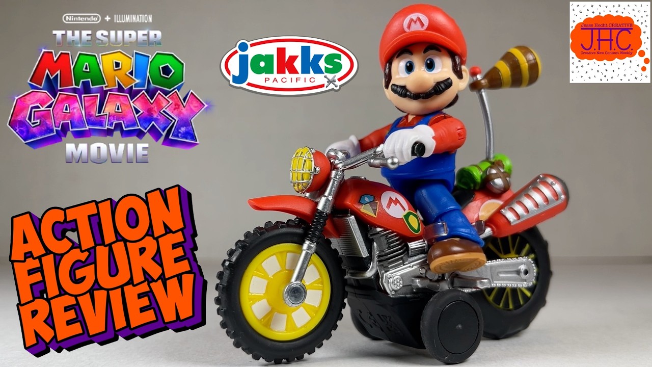 ВЕЛОСИПЕД? Обзор фигурки Марио из мультфильма «Супер Марио: Галактика» от Jakks Pacific с инерцио...